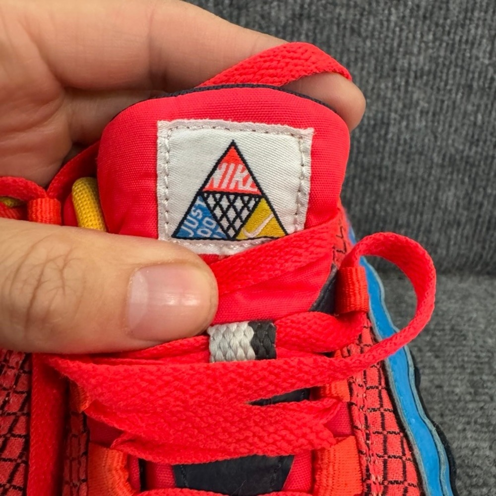 Nike Air Max 95 GS Crimson Blue Multi-Color Red Blue Yellow Sneakers Women 8.5 - Picture 5 of 10